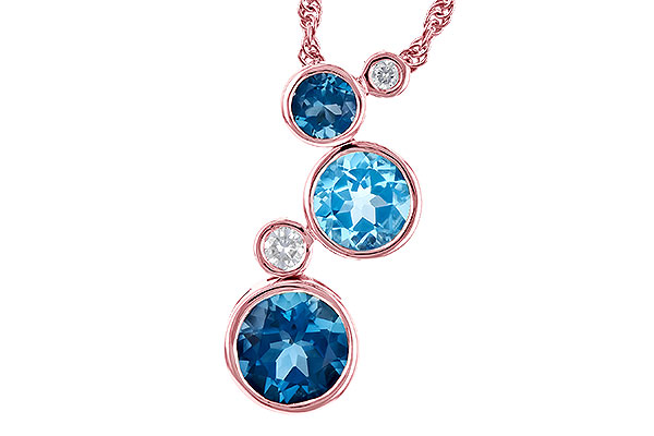 F272-97623: NECK 2.30 BLUE TOPAZ 2.40 TGW