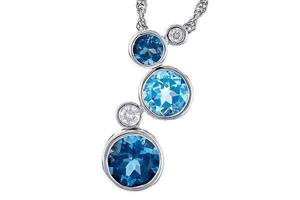 F272-97623: NECK 2.30 BLUE TOPAZ 2.40 TGW