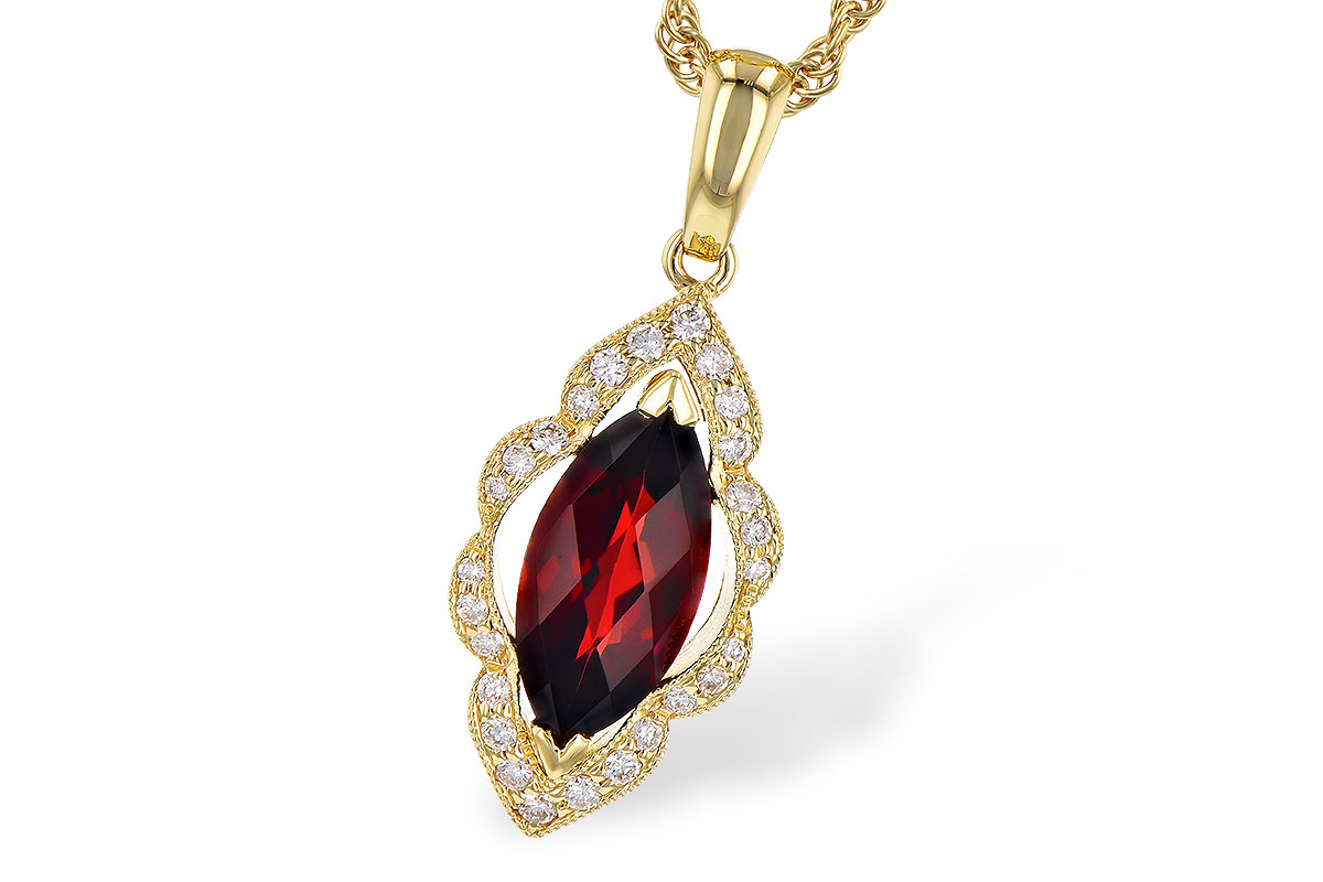 F272-98468: NECK 1.25 GARNET 1.36 TGW