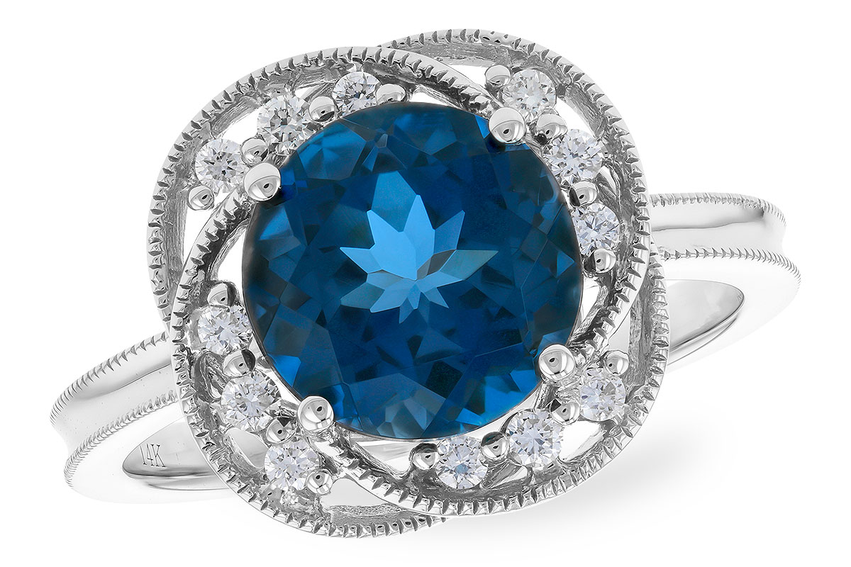 F273-84895: LDS RG 2.90 LONDON BLUE TOPAZ 3.05 TGW (9MM LBT)