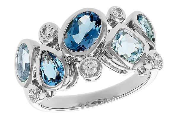 F273-87550: LDS RG 2.57 BLUE TOPAZ TW 2.75 TGW