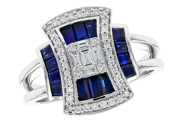 F273-89377: LDS RG .87 TW SAPPHIRE 1.22 TGW