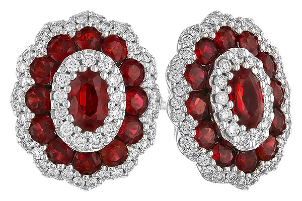 F273-90350: EARR 1.68 TW RUBY 2.15 TGW (5x3MM RUBY)