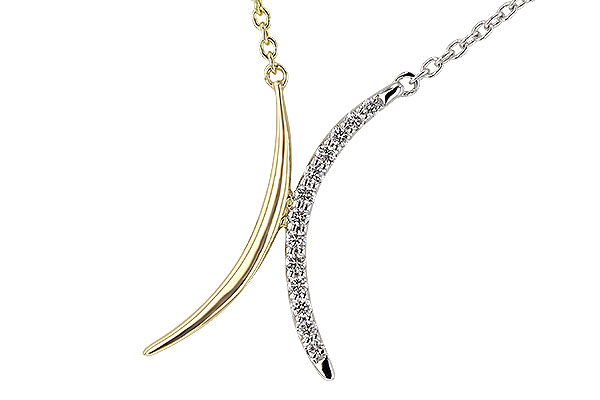 F274-73032: NECKLACE .14 TW (18")