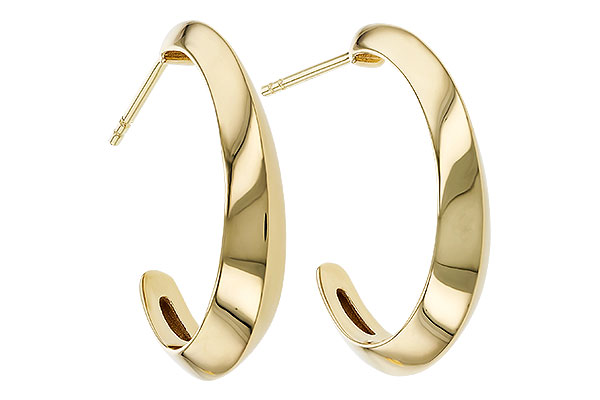 F274-74859: GOLD EARRINGS (25MM)