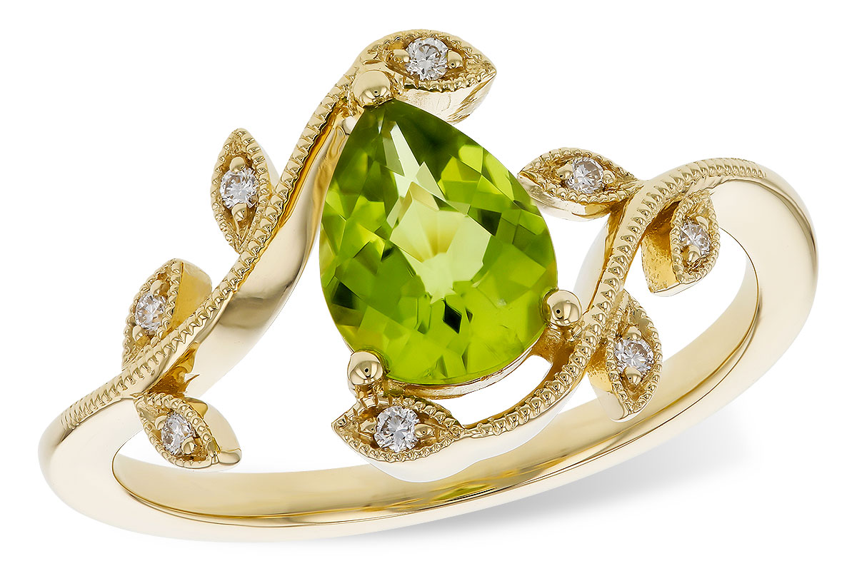 F274-74886: LDS RG 1.16 PERIDOT 1.22 TGW (8x6MM PER)