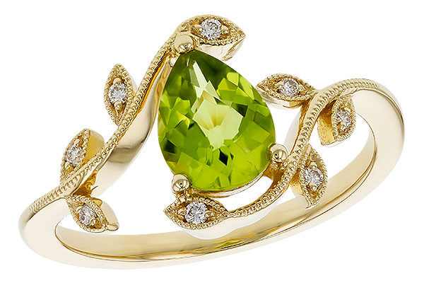 F274-74886: LDS RG 1.16 PERIDOT 1.22 TGW (8x6MM PER)