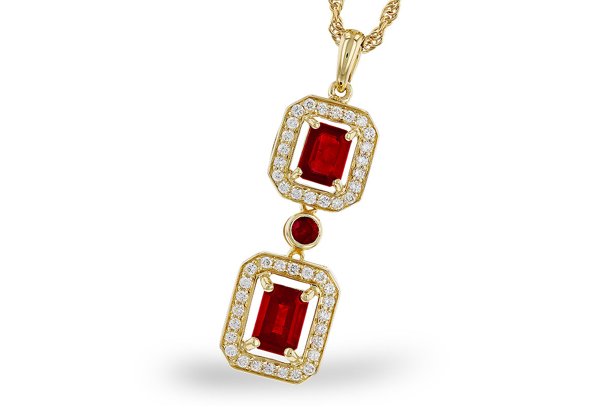 F274-76723: NECK 1.22 TW RUBY 1.43 TGW