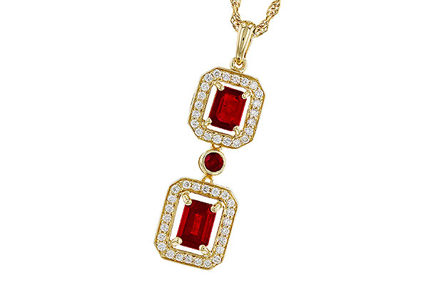 F274-76723: NECK 1.22 TW RUBY 1.43 TGW