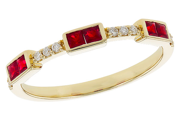 F274-77550: LDS WED RG .34 RUBY .41 TGW