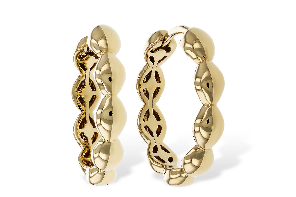 F274-78541: GOLD EARRINGS (18MM)
