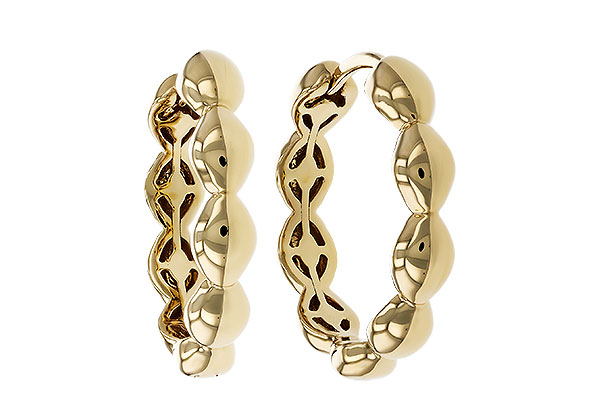 F274-78541: GOLD EARRINGS (18MM)