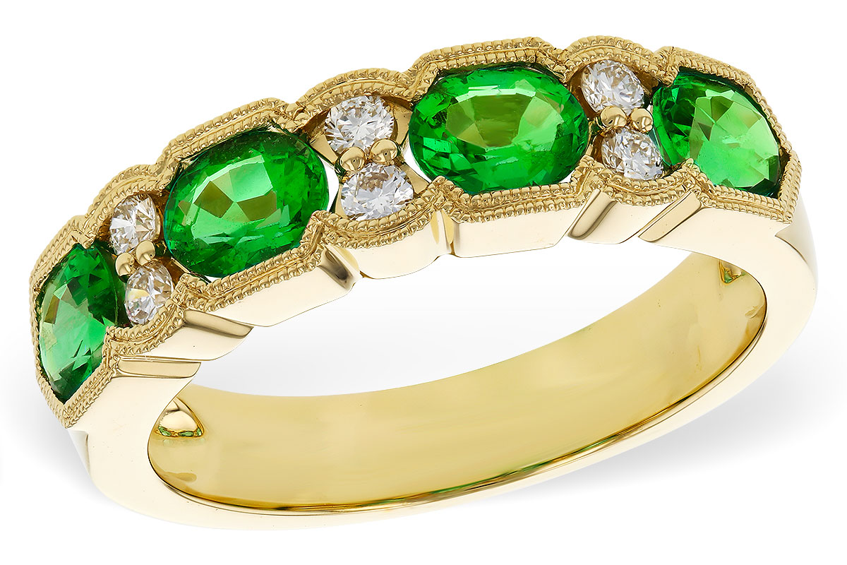 F274-80341: LDS WED RG 1.20 EMERALD 1.38 TGW (5x4MM EMER)