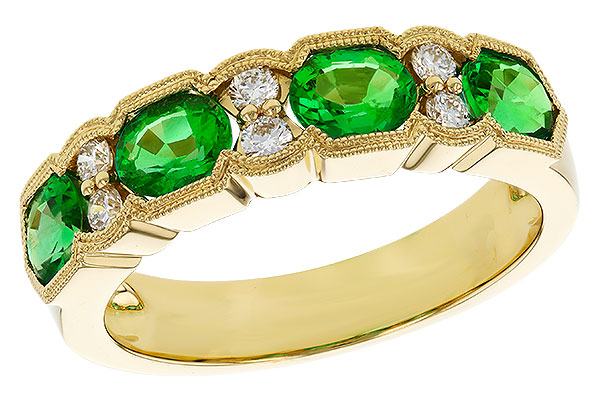 F274-80341: LDS WED RG 1.20 EMERALD 1.38 TGW (5x4MM EMER)