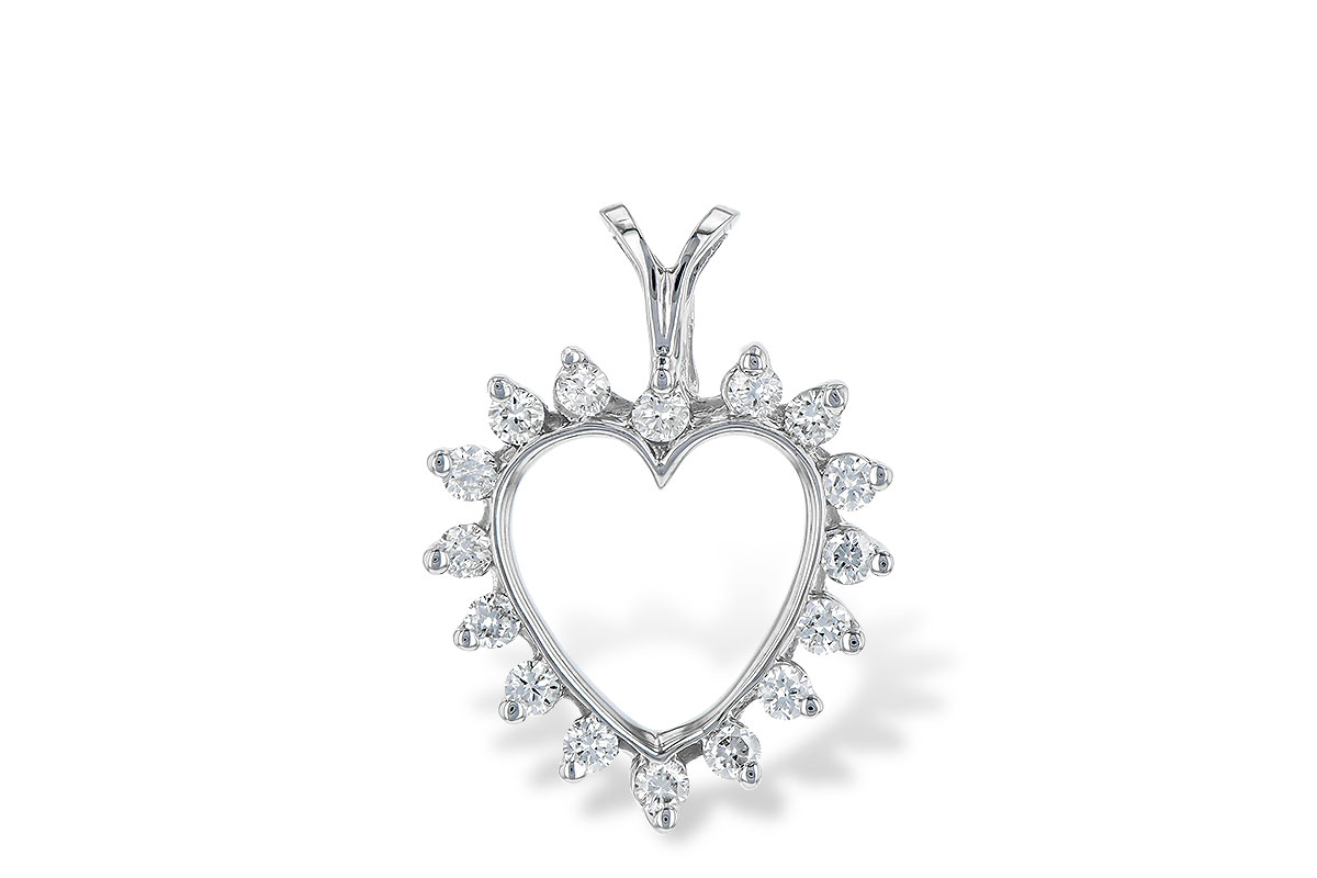 G006-57623: HEART PENDANT .23 TW