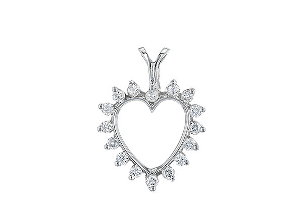 G006-57623: HEART PENDANT .23 TW