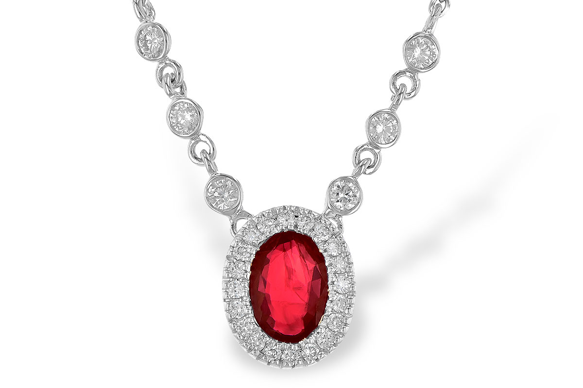 G190-24832: NECK .70 RUBY .94 TGW (17")