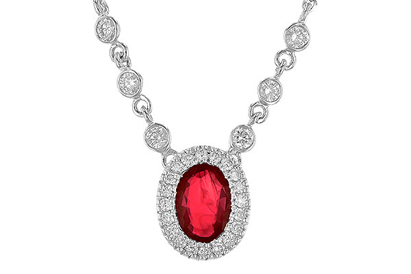 G190-24832: NECK .70 RUBY .94 TGW (17")