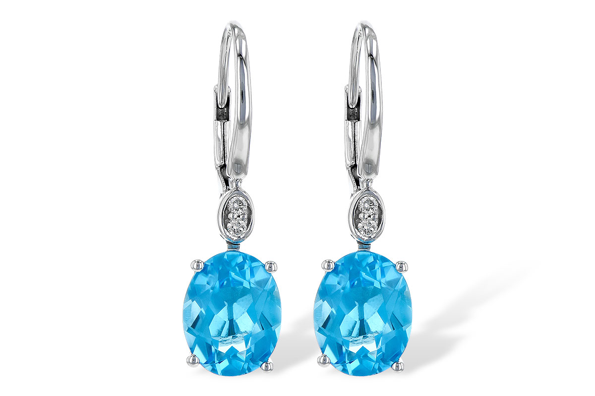 G190-26641: EARR 3.70 TW BLUE TOPAZ 3.75 TGW (9x7MM BT)