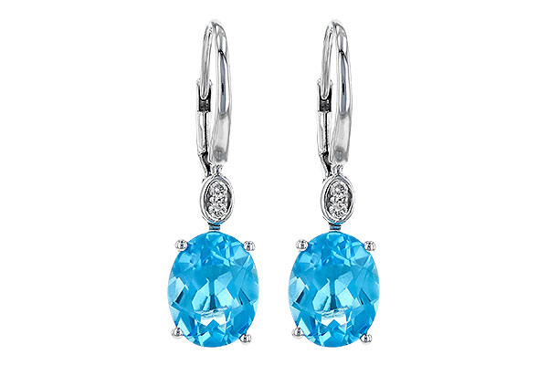 G190-26641: EARR 3.70 TW BLUE TOPAZ 3.75 TGW (9x7MM BT)