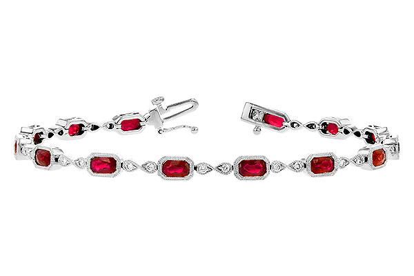 G272-93986: BRACELET 4.50 RUBY 4.82 TGW