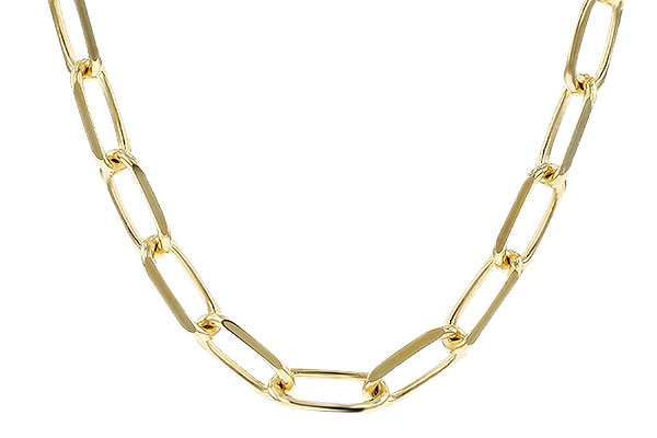 G273-87604: PAPERCLIP MD (22IN, 3.10MM, 14KT, LOBSTER CLASP)