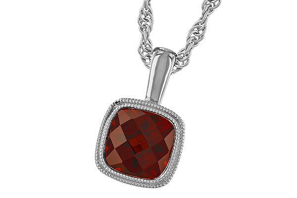 G273-87632: NECKLACE 1.22 CT GARNET
