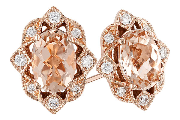 G273-88532: EARR .80 MORGANITE .89 TGW (6x4MM MORG)