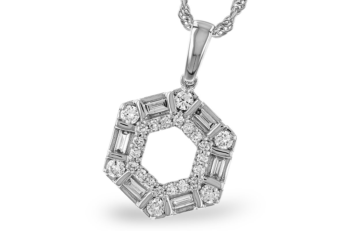 G274-73932: NECKLACE .14 TW BAG .50 TW
