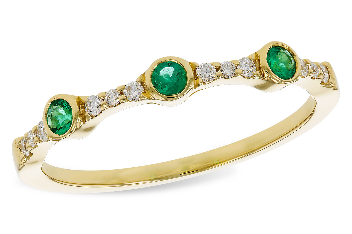 G274-75768: LDS WED RG .11 EMERALD .20 TGW