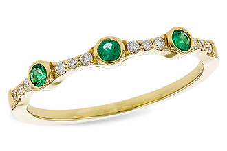 G274-75768: LDS WED RG .11 EMERALD .20 TGW