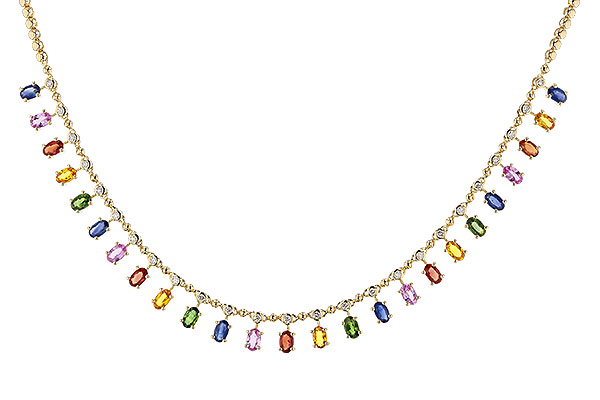 G274-76659: NECK 6.75 MULTI-COLOR SAPP 7.21 TGW (17.25")