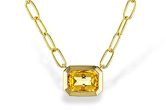 G274-78523: NECKLACE .86 CITRINE (18")