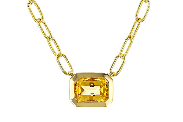 G274-78523: NECKLACE .86 CITRINE (18")