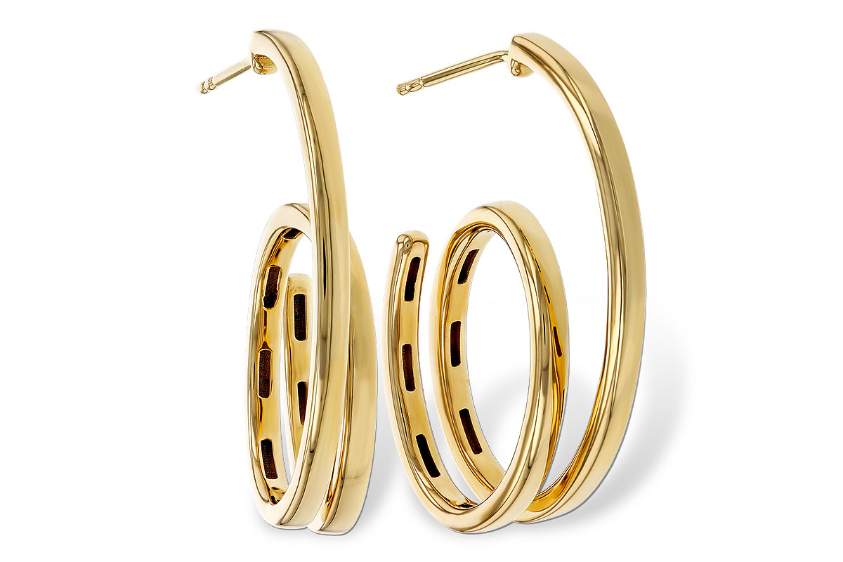 G274-78541: GOLD EARRINGS (30MM)