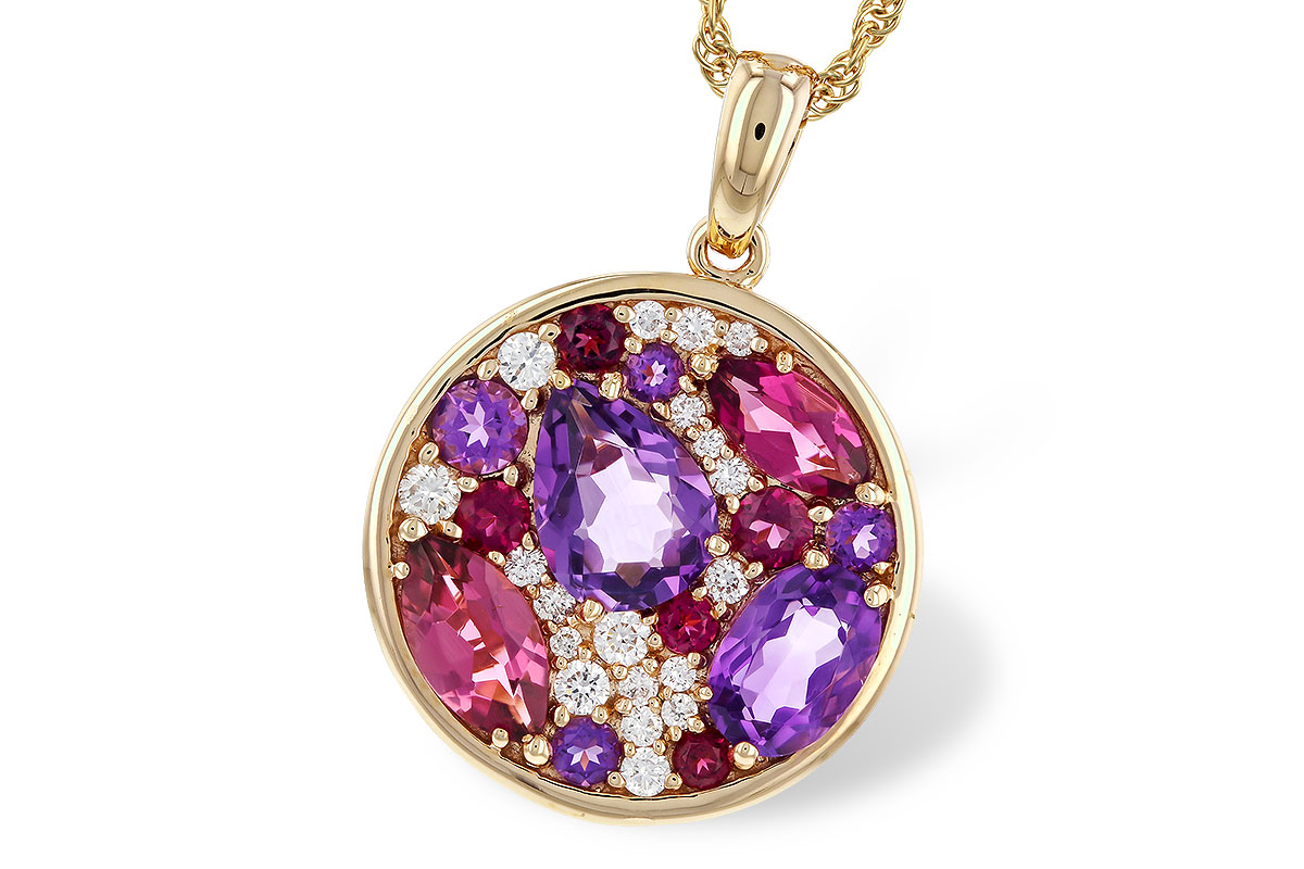 G274-79450: NECK 1.83 TW SEMI-PRECIOUS (P.TOUR, AMY) 2.00 TGW