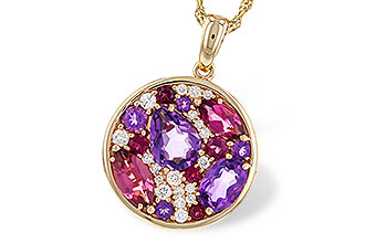 G274-79450: NECK 1.83 TW SEMI-PRECIOUS (P.TOUR, AMY) 2.00 TGW