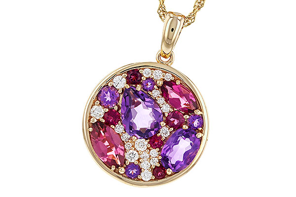 G274-79450: NECK 1.83 TW SEMI-PRECIOUS (P.TOUR, AMY) 2.00 TGW