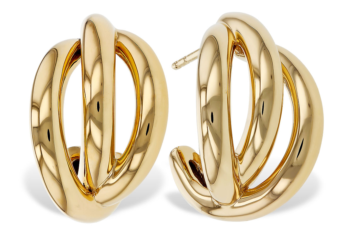 G274-80295: GOLD EARRINGS (18MM)