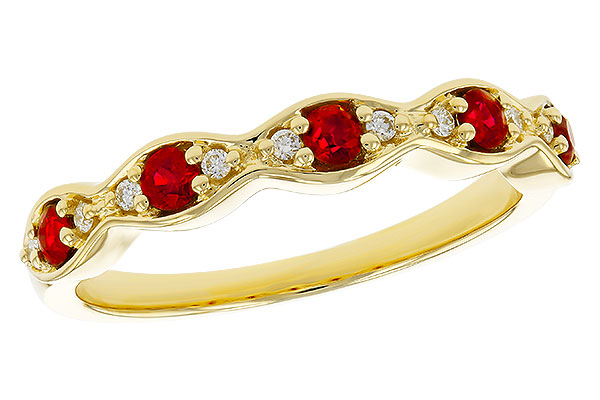 G274-81204: LDS WED RG .28 RUBY .34 TGW
