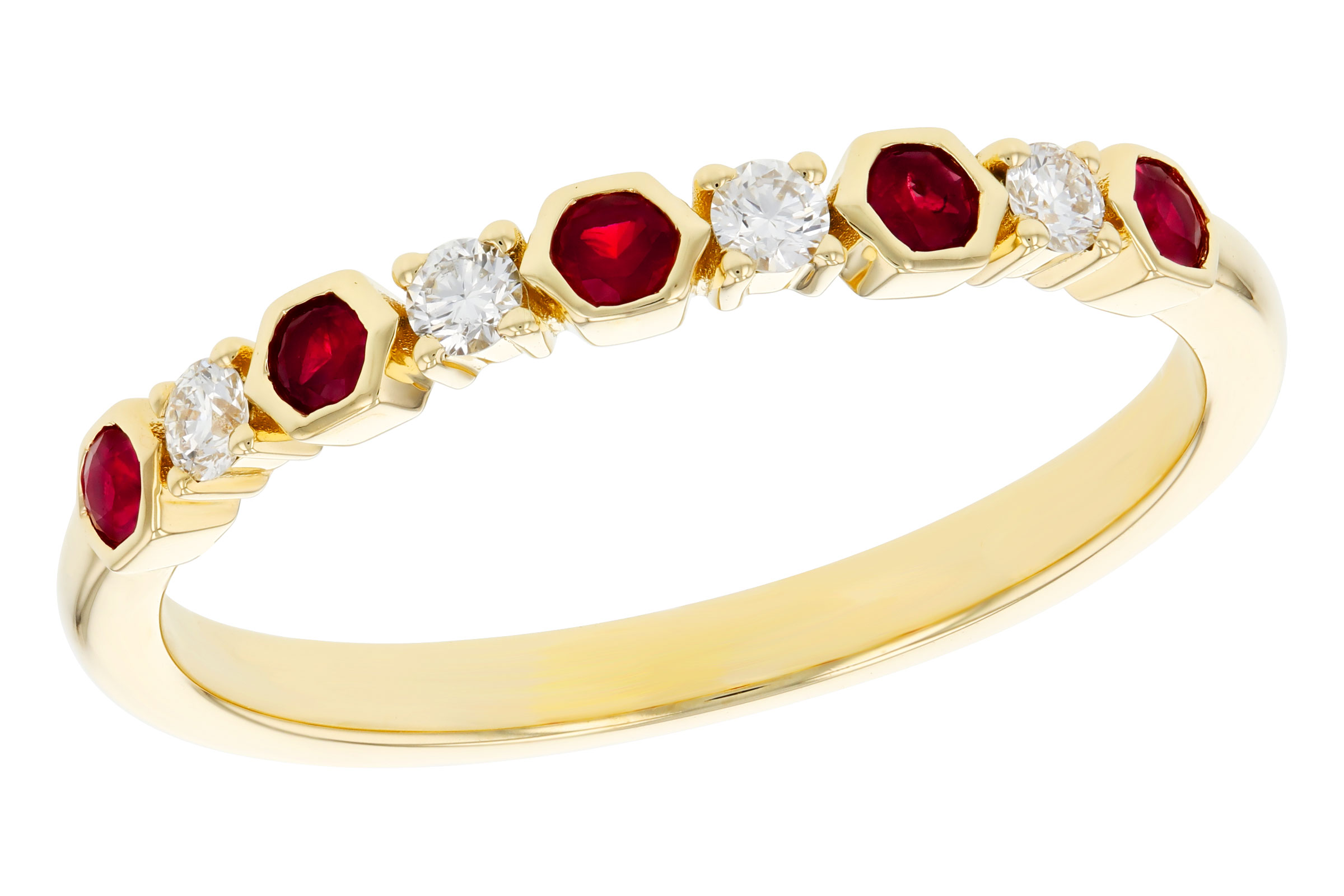 G275-66677: LDS WED RG .14 TW RUBY .24 TGW