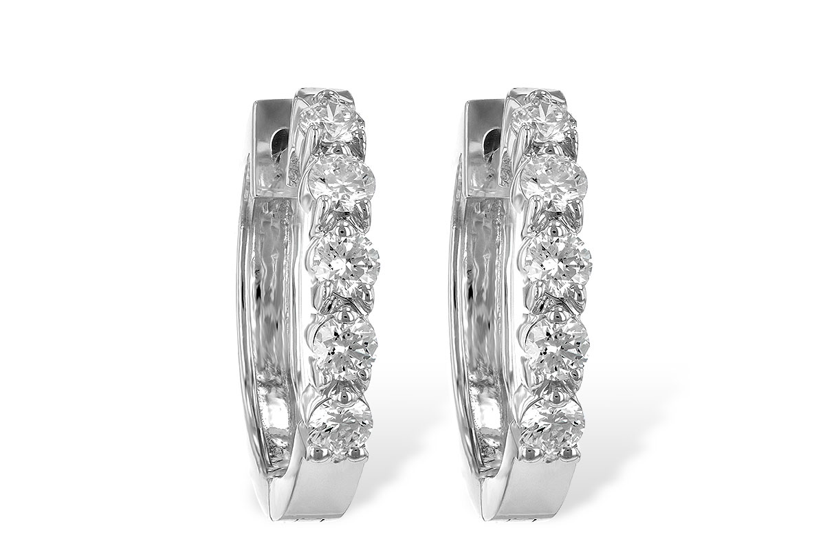 H185-66650: EARRINGS .50 TW
