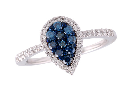 H186-63032: LDS DIA RG .23 BLUE DIA .49 TW