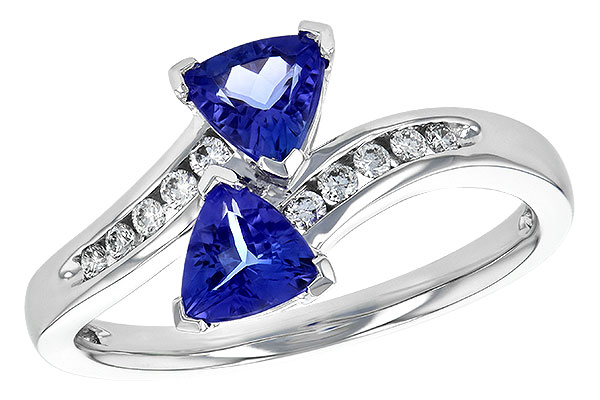 H190-18541: LDS RG .77 TW TANZANITE .90 TGW