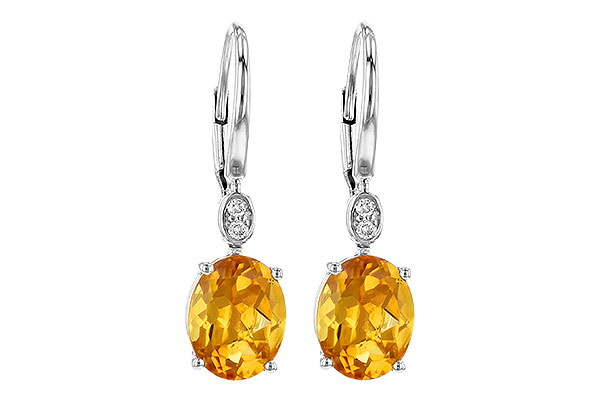 H190-26641: EARR 3.20 TW CITRINE 3.25 TGW (9x7MM CIT)