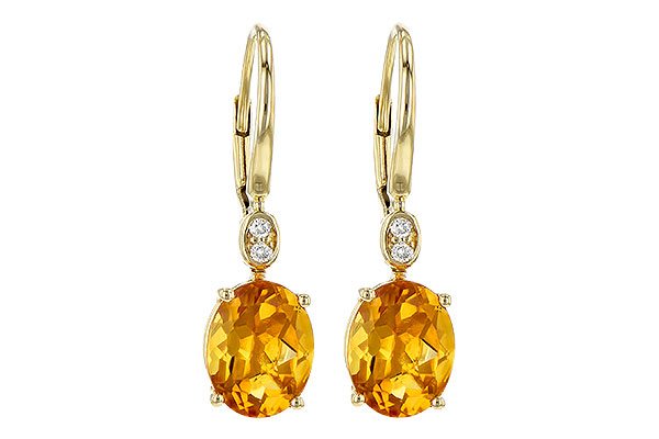 H190-26641: EARR 3.20 TW CITRINE 3.25 TGW (9x7MM CIT)