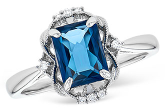 H272-93941: LDS RG 1.70 LONDON BLUE TOPAZ 1.76 TGW