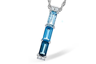 H272-93959: NECK 1.26 BLUE TOPAZ 1.30 TGW