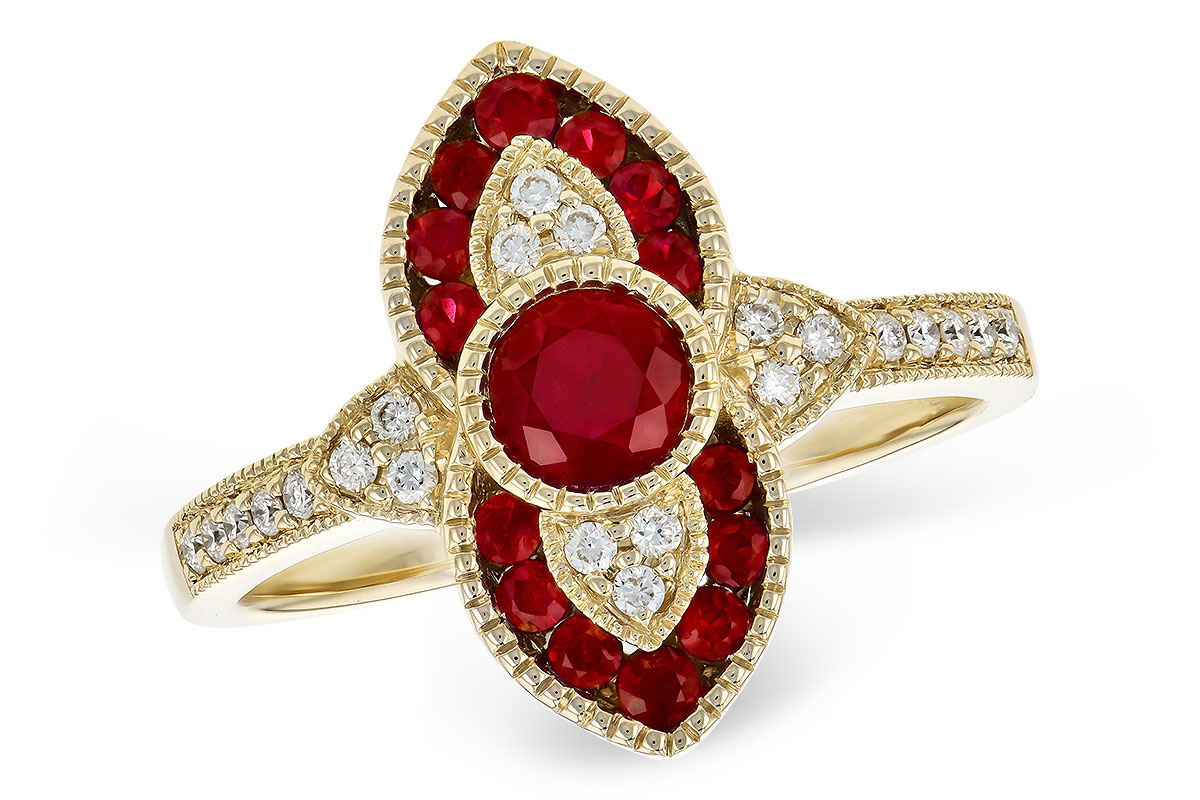 H272-93986: LDS RG .63 TW RUBY .75 TGW
