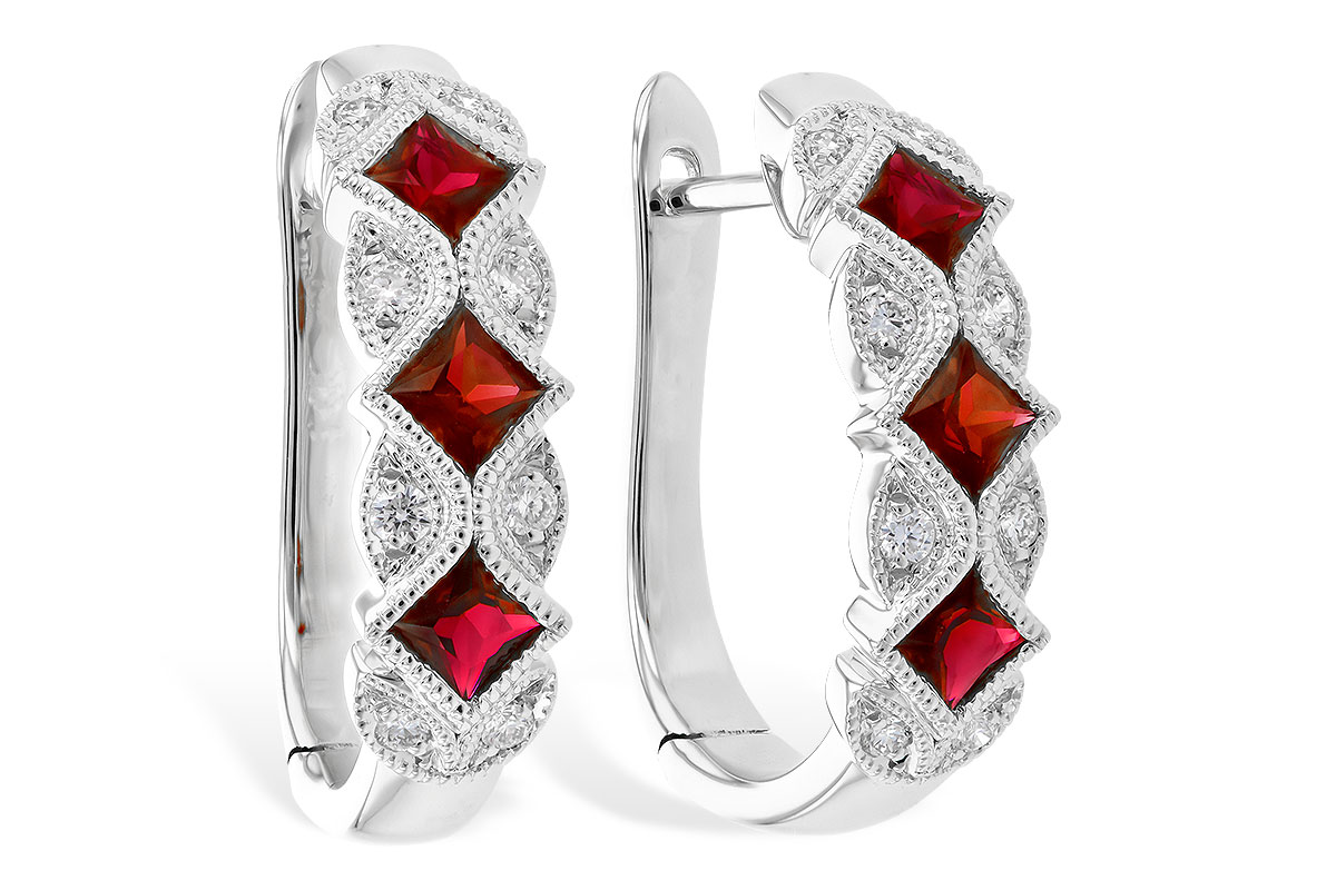 H272-96695: EARR .75 RUBY .87 TGW
